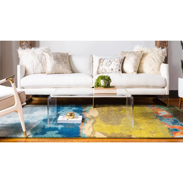 Unique Loom Medina Estrella Area Rug - 9& x 12& Blue