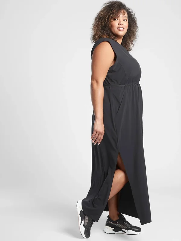 Athleta Women's Marlow Maxi Dress Black Size Xs