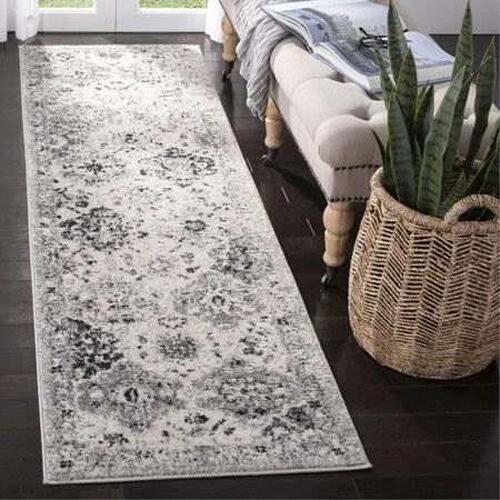 Ophelia & Co. Julianna Silver/Gray Area Rug - Size: Runner 11& x 15&