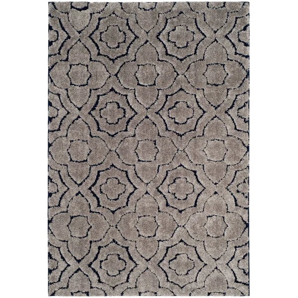 Safavieh Memphis Shag SG832G 5&1x22 x 7&6x22 Grey, Cream Area Rug