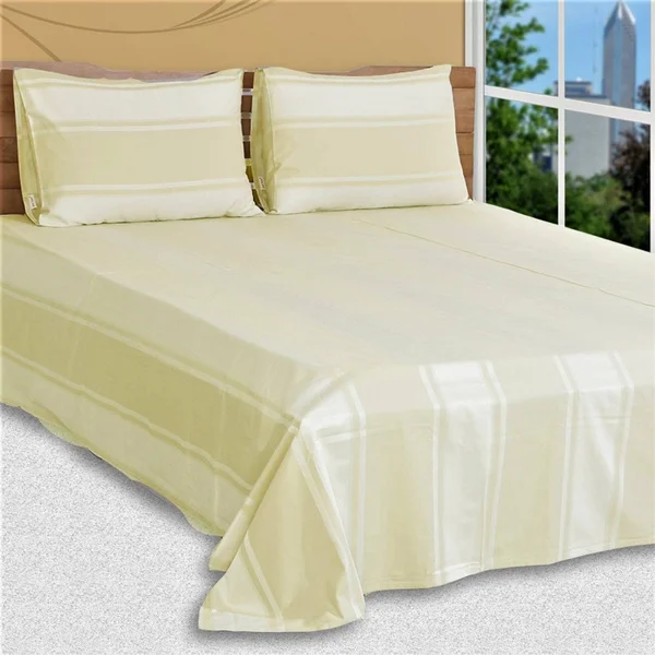 Just Linen 400 Thread Count 100% Egyptian Quality Cotton, Coordinated Geometric & Abstract Design, Abbey Stone Color, Elegan