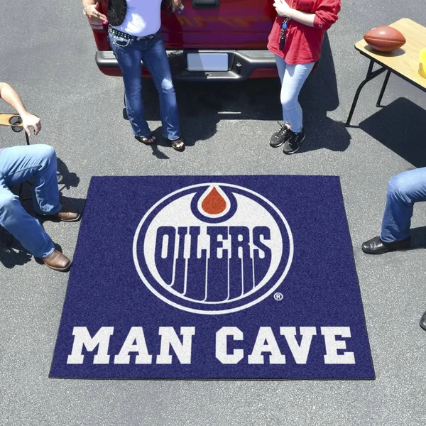 Fanmats NHL - Edmonton Oilers Man Cave Tailgater Rug 5&x6&