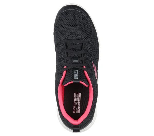 Skechers GOwalk Joy Black/Hot Pink - Size 8.5