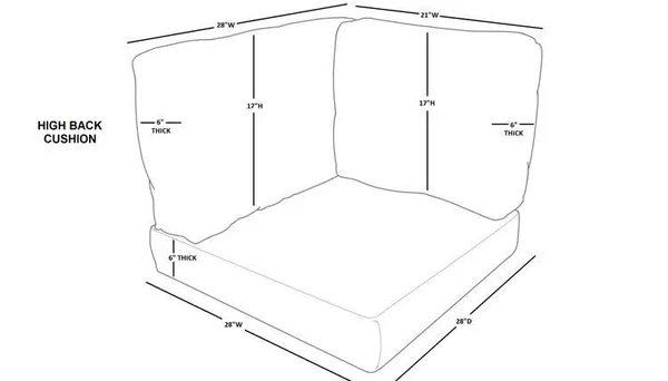 TK Classics High Back Cushion Set for LAGUNA-02a