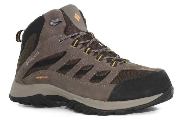 Columbia Crestwood Mid Men's Waterproof Hiking Boots - 10 Wide, Cordovan
