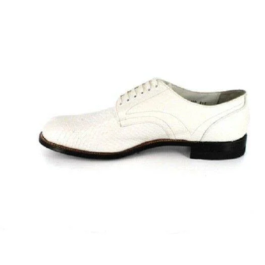 Stacy Adams Madison Anaconda Men's Oxford - White Size 9
