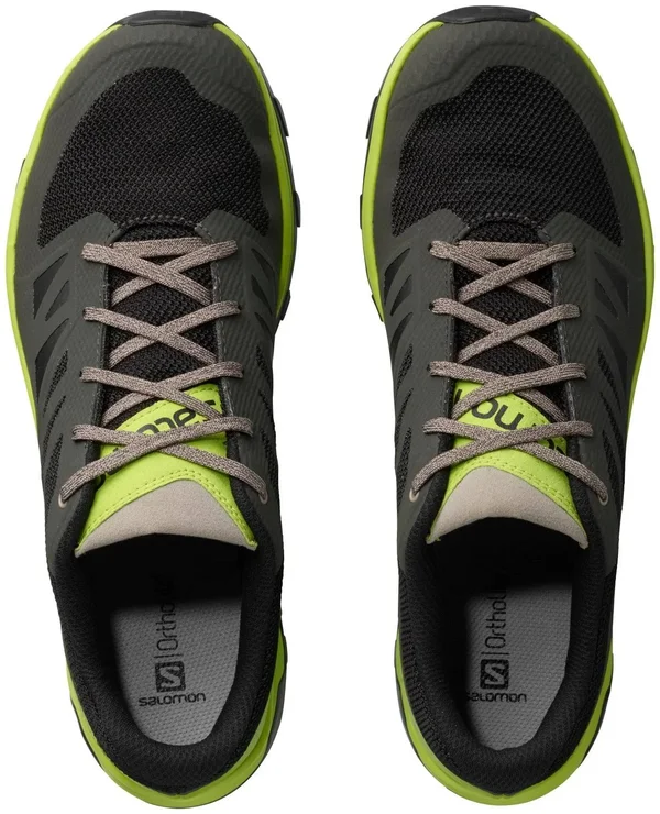 Salomon Men's Outline - 8.5, Black/Quiet Shade/High Risk Red