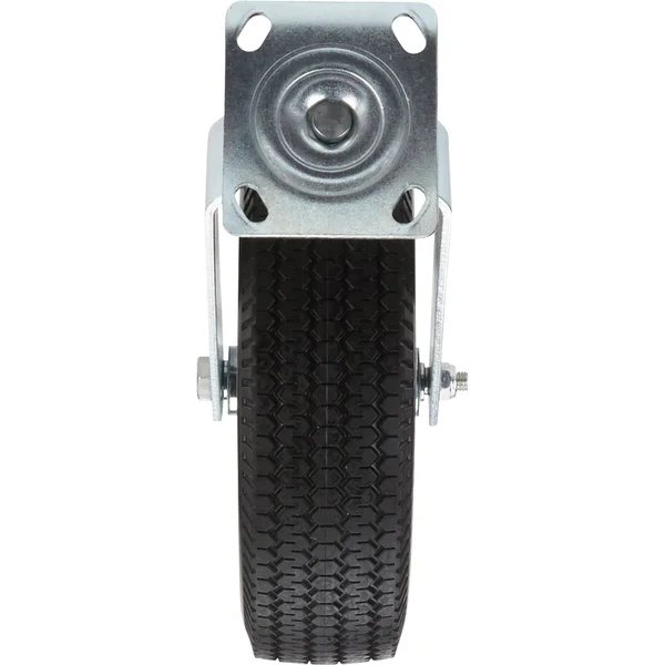 Strongway 12inch Swivel Flat-Free Solid Polyurethane Caster - 450-Lb. Capacity, Sawtooth Tread 22207008