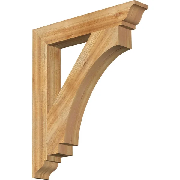 Ekena Millwork BKT04X26X30IMP01RWR 4x22W x 26x22D x 30x22H Imperial Traditional Rough Sawn BRACKET, Western Red Cedar