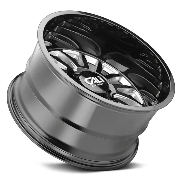 Cali Off-Road Summit 9110 26x14 -76mm 6-139.7 106Mm Gloss Black/Milled Spokes