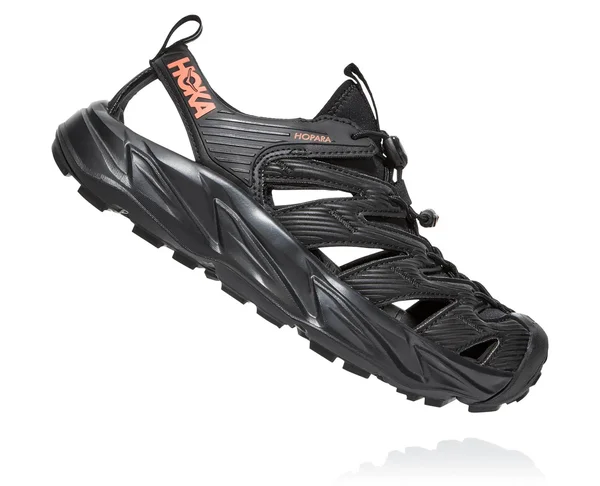 Hoka One One Women's Hopara - 5 - Black - Fusion Coral