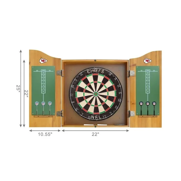 Imperial Kansas City Chiefs Dart Cabinet