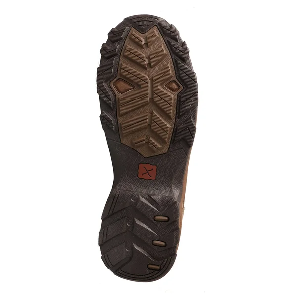 Twisted x Men's MHK0008 Hiker Boot - Woven Brown/Bomber Leather