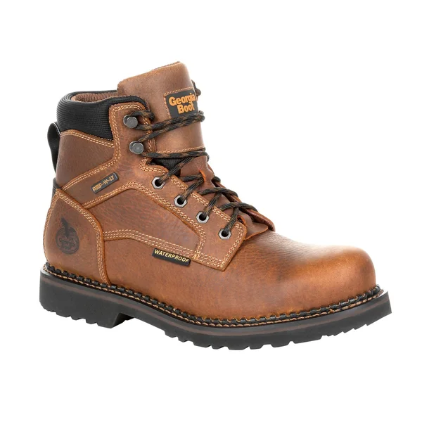 Georgia Men's Giant Revamp Waterproof Work Boot, GB00316, Brown