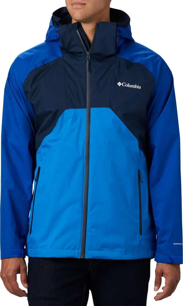 Columbia Men's Rain Scape Jacket XXL, Collegiate Navy/Azul/Azure Blue