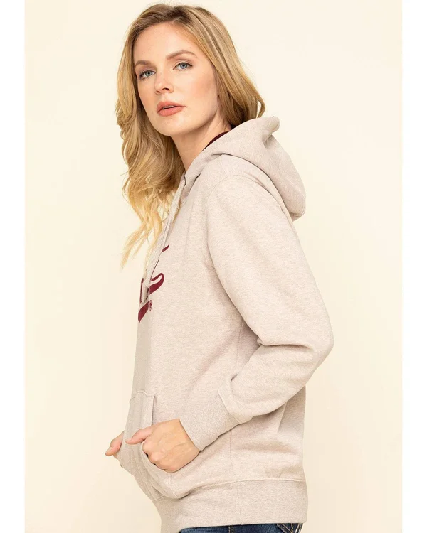 Ariat Women's Oatmeal Heather R.E.A.L. Varsity Logo Sweatshirt