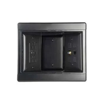 Pass & Seymour Recessed TV Box 3G TVSS Black (TV3WTVSSBK)