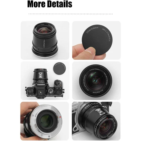 TTArtisan 17mm f/1.4 APS-C Lens for Fuji X, Black