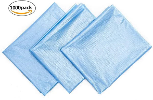 1000 Pack Blue PE Aprons 28 x 46 Inches2 Mil Disposable Polyethylene Aprons. Unisex Waterproof Workwear. Blue Protective Uniform