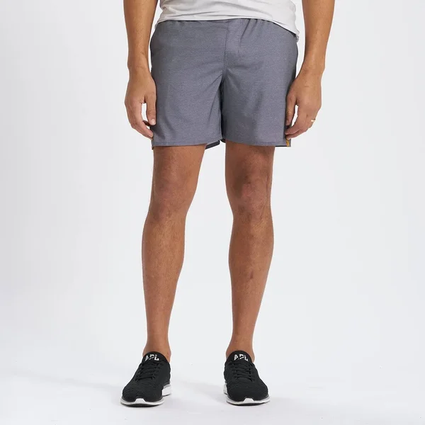 Vuori Trail Running Short Men's - Charcoal Heather Texture, M
