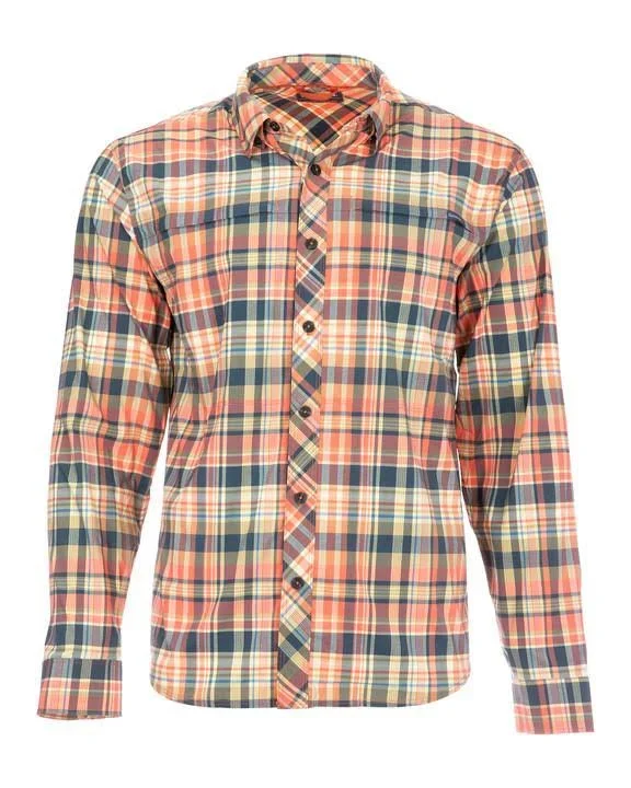 Simms Stone Cold LS Shirt Meridian Madras Plaid - 3XL