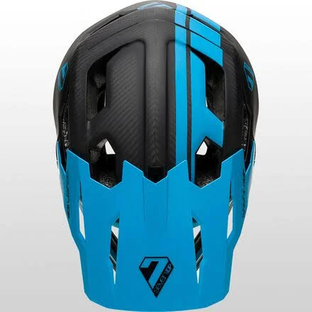 7iDP Project 23 Full Face Helmet - Gloss Electric Blue/Carbon, LG