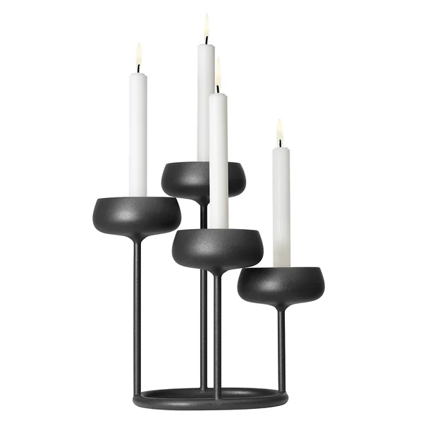 Iittala Nappula Candelabra, Dark Grey