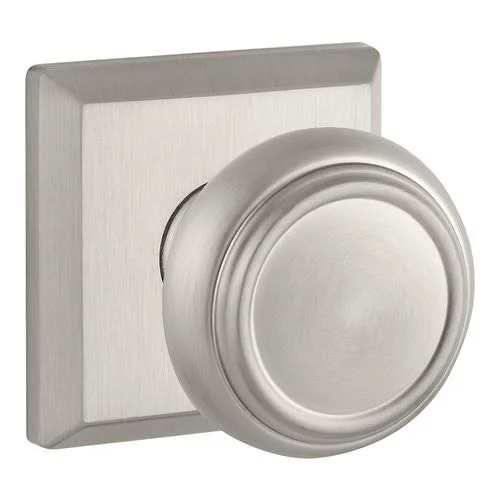 Traditional Privacy Door Knob with Traditional Square Rose Baldwin Finish: Venetian Bronze