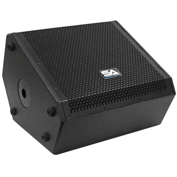 Seismic Audio Compact 12 inch 2-Way Coaxial Floor - Stage Monitor with Titanium Horn - 250W SAX-12M
