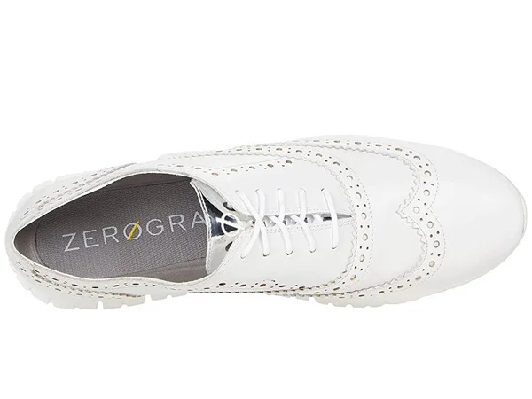 Cole Haan ZER谿RAND Wingtip Oxford - White - Lace-ups