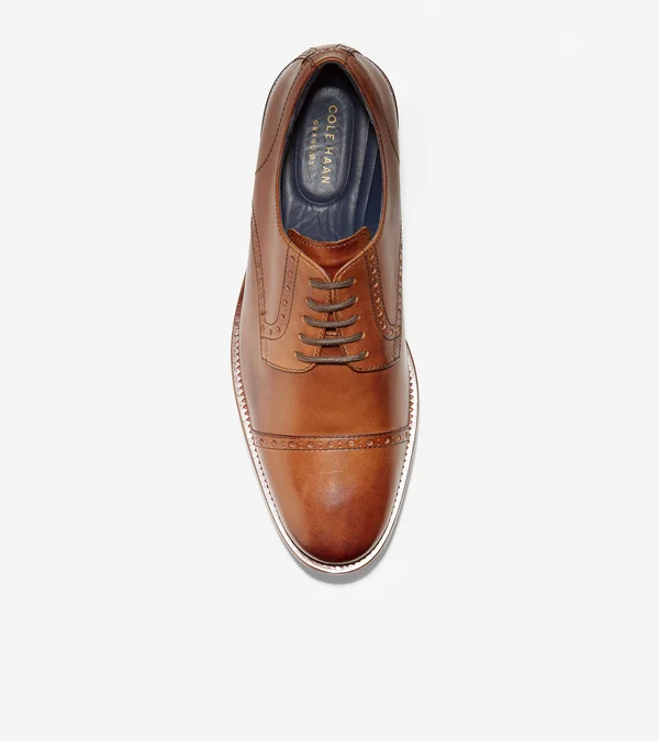 Cole Haan Watson Leather Oxford, 9, British Tan