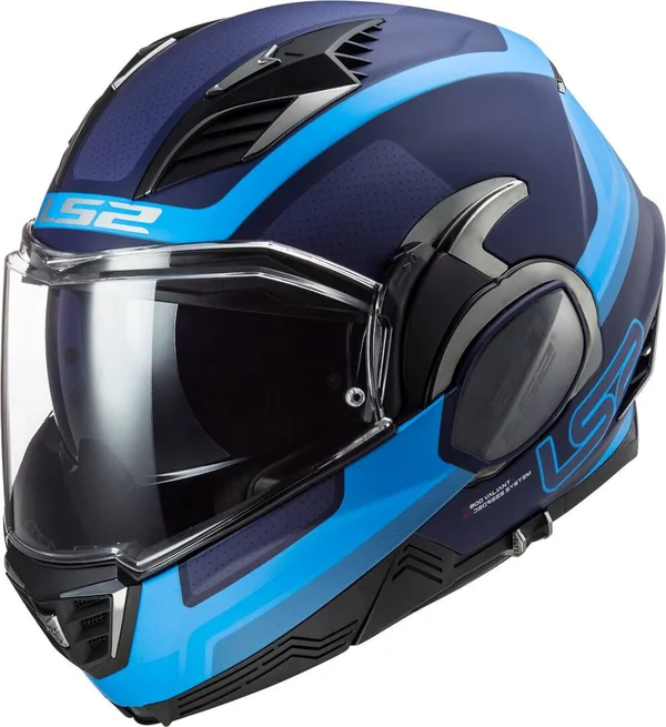 LS2 FF900 Valiant II Orbit - Modular Helmet - Matt-Blue - XXL
