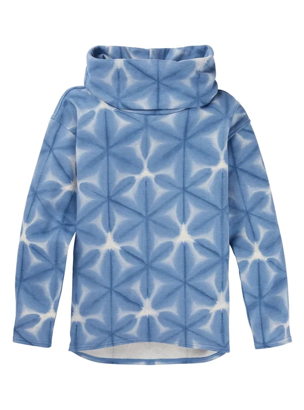 Burton Women's Ellmore Pullover, Vanilla Heather Dailola Shibori, Xxs