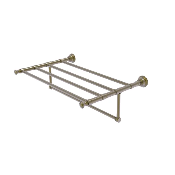Allied Brass CL-HTL-5-TB-24-ABR Carolina Wall Mounted Towel Rack Finish: Antique Brass