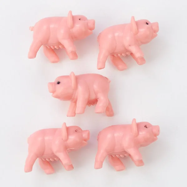 Dollhouse Miniature Pink Baby Pigs - True Vintage - 1'' x 1/2'', Craft Supplies, Doll Making Supplies from Factory Direct Craft