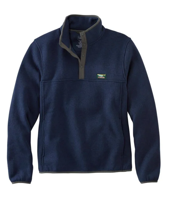 Men's Tall L.L.Bean Sweater Fleece Pullover Blue Large - L.L.Bean