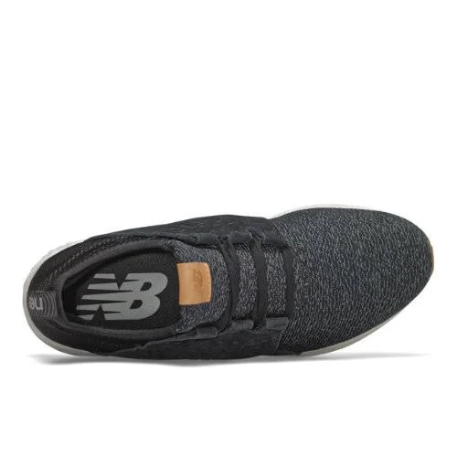 New Balance Mens Fresh Foam Cruzv1 Reissue Running Shoes - Black/Grey/White (Size 7 wide)