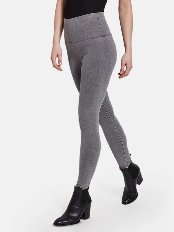 Lysse Leggings 6175 Slimming Denim Legging, Mid Grey