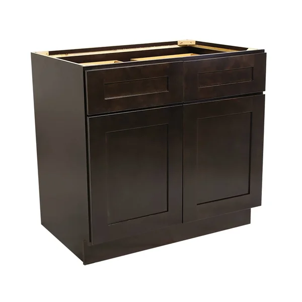 Design House 613687 Brookings 36x22 Fully Assembled Kitchen Base Cabinet - Espresso Shaker