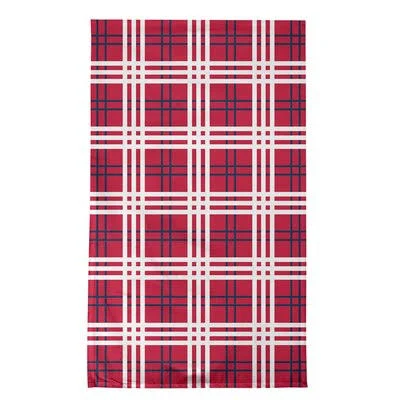 New England Football Luxury Tea Towel East Urban Home Color: Red/White/Navy, Material: Polyester