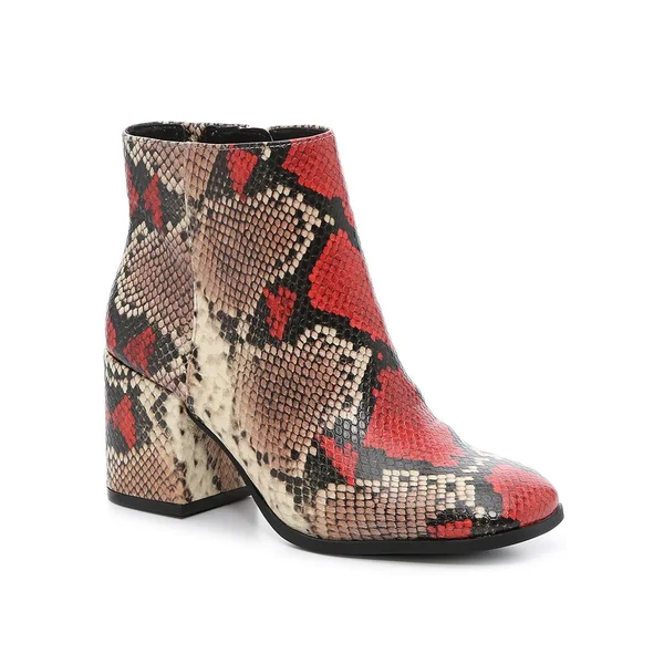 Mix NO. 6 Benisa Bootie - Women's, Red, Size 8.5, Boots, Block, Bootie