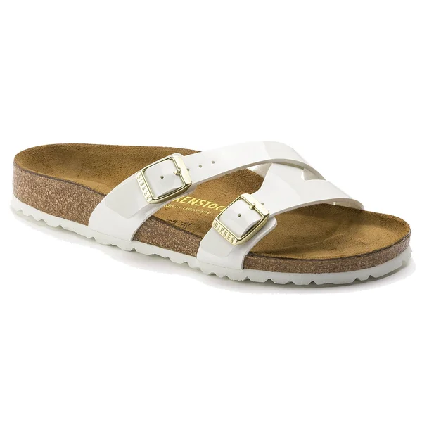 Birkenstock Women's Yao Sandals - White Birko-Flor 37, Narrow