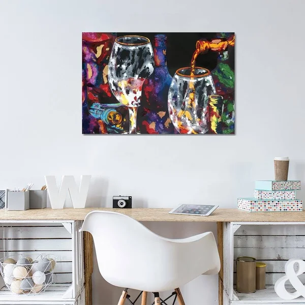 iCanvas Winemaker&s Choice Art by Vaso Peritos Canvas Art Wall Decor ( Food & Drink > Drinks > Wine art)