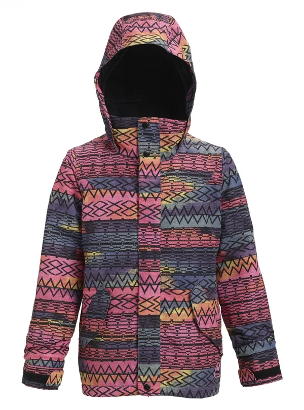 Burton Girls Elodie Jacket Gestreift-Purple - Girls Insulated Jacket, Size XL - Color Technicat Dream
