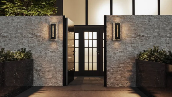 Quoizel Tate LED Outdoor Wall Lantern - Earth Black - TTE8308EK