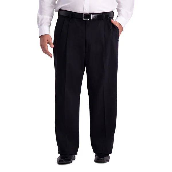 Mens Big & Tall Haggar Work to Weekend Pro Relaxed Fit Pants Black
