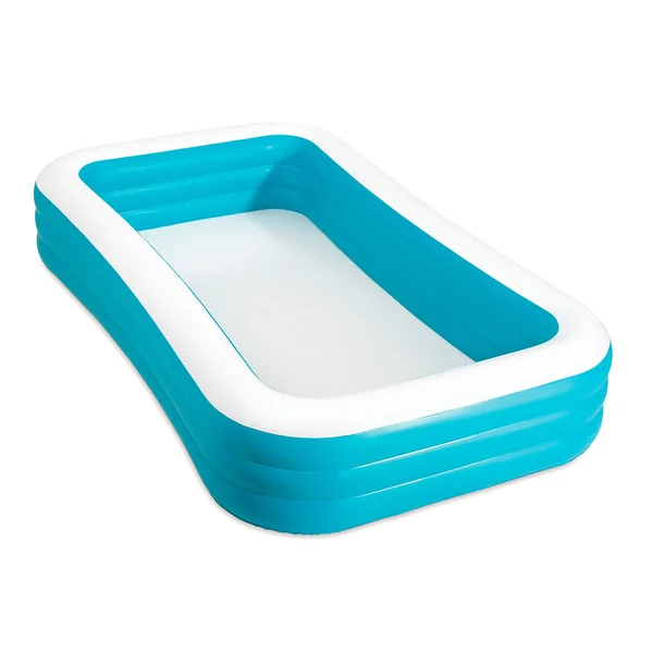 Play Day 10 Foot Rectangular Inflatable Family Pool