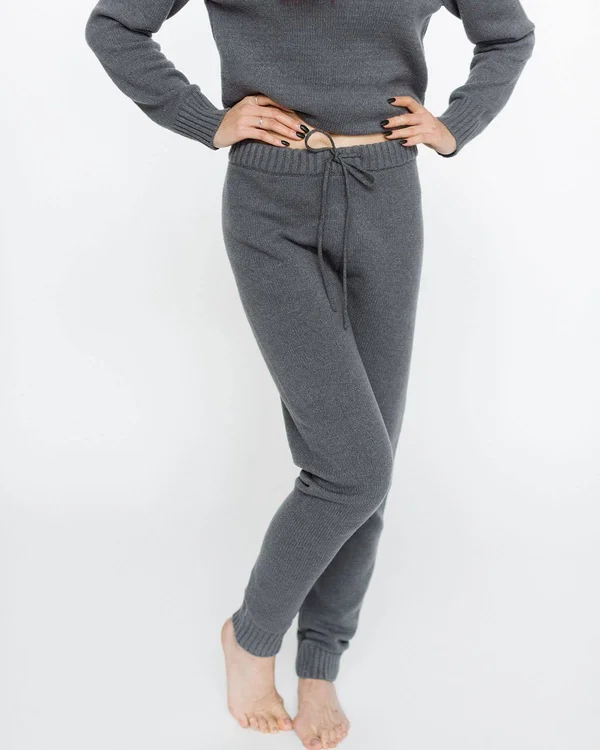 Faux Cashmere Fontaleoni Jogger Small, Black by Pudus Lifestyle Co.