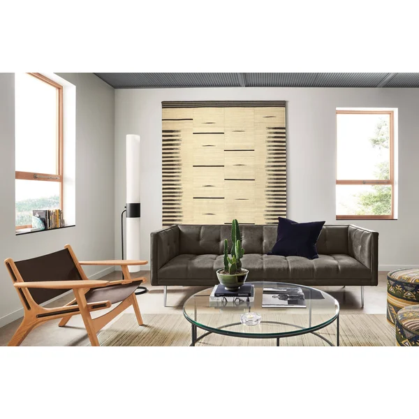 Room & Board, Modern Cedric Floor Lamp 48H in Graphite White