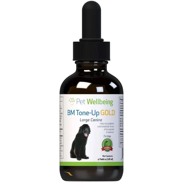 Pet Wellbeing BM Tone-Up Gold Dog - Natural Support for Diarrhea in Dogs - 4oz (118ml)